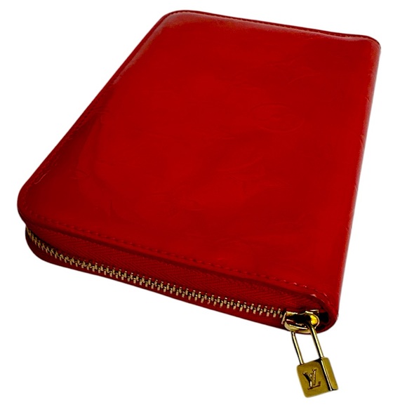 Louis Vuitton Monogram Vernis Red Zippy Organizer Wallet Zip Around GM ~EUC - Picture 4 of 15